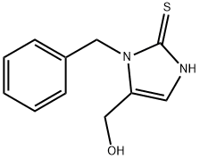 1-(苄基)-5-羟甲基-3H-咪唑-2-硫酮 结构式