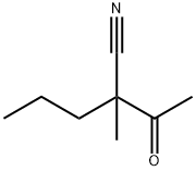 2-乙酰基-2-甲基戊烷腈 结构式