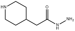 4-Piperidineacetic  acid,  hydrazide 结构式