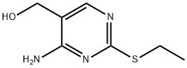 4-アミノ-2-(エチルチオ)-5-(ヒドロキシメチル)ピリミジン 化学構造式
