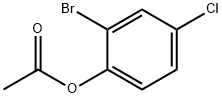 2-BROMO-4-CHLOROPHENYL ACETATE 结构式
