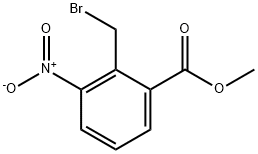 2-(ブロモメチル)-3-ニトロ安息香酸メチル 化学構造式