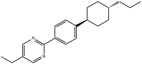 5-乙基-2-[4-反(4-丙基环己基)苯基]嘧啶 结构式