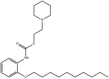 2-(1-piperidinyl)ethyl 2-(decyloxy)phenylcarbamate Structure