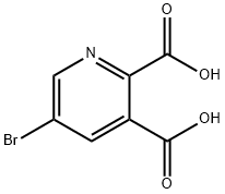5-溴吡啶-2,3-二羧酸 结构式