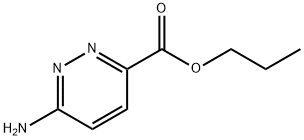 6-氨基哒嗪-3-甲酸丙酯, 98594-47-9, 结构式