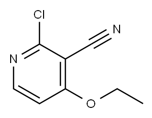 2-氯-4-乙氧基烟腈 结构式