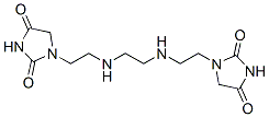 1,1'-[ethane-1,2-diylbis(iminoethane-2,1-diyl)]bisimidazolidine-2,4-dione 结构式