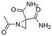 2,2-Aziridinedicarboxamide, 1-acetyl- (9CI) Structure