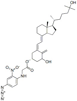 1,25-dihydroxyvitamin D3-3-(N-(4-azido-2-nitrophenyl)glycinate) Structure