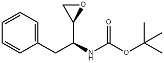 1-苄基-2,3-环氧正丙基-氨基甲酸叔丁酯 结构式