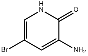 3-アミノ-5-ブロモ-2-ヒドロキシピリジン 化学構造式