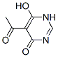 5-アセチル-6-ヒドロキシ-4(1H)-ピリミジノン 化学構造式