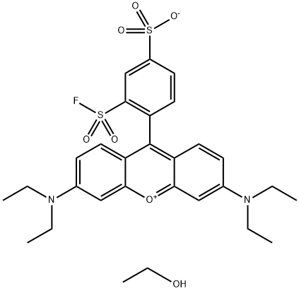 SULFORHODAMINE B 2-ACID FLUORIDE Structure