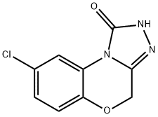 8-Chloro-2,4-dihydro-1-oxo-1,2,4-triazolo[3,4-c][1,4]benzoxazine 结构式
