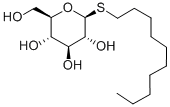 十烷基-Β-D-硫代吡喃葡萄糖苷 结构式