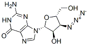 3'-Azido-3'-deoxyguanosine 结构式