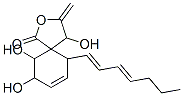 6-(1,3-Heptadienyl)-4,9,10-trihydroxy-3-methylene-2-oxaspiro[4.5]dec-7-en-1-one 结构式