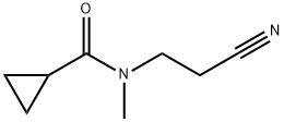 Cyclopropanecarboxamide, N-(2-cyanoethyl)-N-methyl- (9CI) 结构式