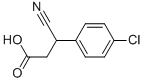 3-(4-氯苯基)-3-氰基丙烷酸 结构式