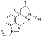 1-ALLYL-6-CYANO-6-NORFESTUCLAVINE 结构式