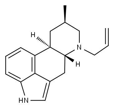 Ergoline, 8-methyl-6-(2-propenyl)-, (8-beta)- Structure