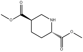 2,5-Piperidinedicarboxylic acid, diMethyl ester, trans- (9CI) 结构式