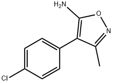 4-(4-氯苯基)-3-甲基异噁唑-5-胺, 98947-25-2, 结构式