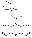 diethyl-methyl-(2-oxo-2-phenothiazin-10-yl-ethyl)azanium iodide Structure