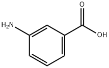 3-アミノ安息香酸 化学構造式