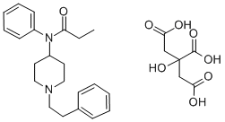 フェンタニル·くえん酸 化学構造式