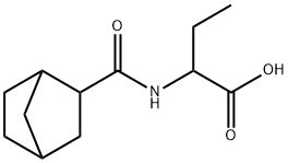 Butanoic  acid,  2-[(bicyclo[2.2.1]hept-2-ylcarbonyl)amino]- Structure