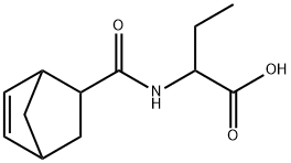 Butanoic  acid,  2-[(bicyclo[2.2.1]hept-5-en-2-ylcarbonyl)amino]- Structure