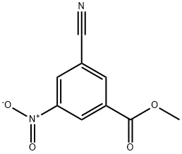 3-氰基-5-硝基苯甲酸甲酯 结构式