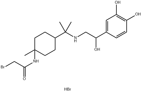 bromoacetylaminomenthylnorepinephrine Structure