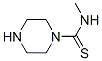 1-Piperazinecarbothioamide,  N-methyl- Structure