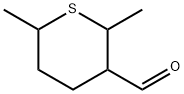 2H-Thiopyran-3-carboxaldehyde, tetrahydro-2,6-dimethyl- (9CI) Structure