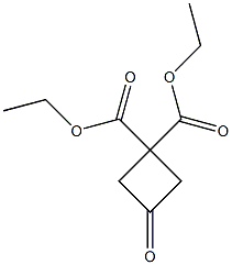 1,1-二乙基 3-氧亚基环丁烷-1,1-二甲酸基酯 结构式