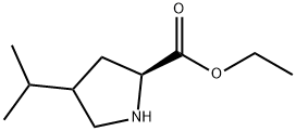 4-异丙基吡咯烷-2-甲酸乙酯 结构式