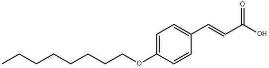 (E)-3-[4-(Octyloxy)phenyl]-2-propenoic acid 结构式