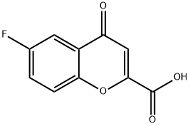 6-フルオロクロモン-2-カルボン酸 化学構造式