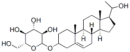 5-pregnen-3,20-diol glucoside Structure