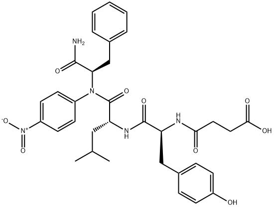 succinyl-tyrosyl-leucyl-phenylalanine-4-nitroanilide Structure