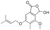 3-Hydroxy-4-methoxy-5-methyl-6-[(3-methyl-2-butenyl)oxy]isobenzofuran-1(3H)-one Structure