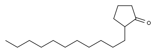 2-ウンデシルシクロペンタノン 化学構造式