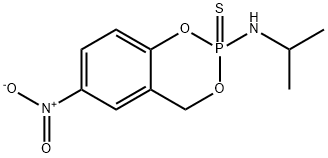 N-(1-Methylethyl)-6-nitro-4H-1,3,2-benzodioxaphosphorin-2-amine 2-sulfide 结构式