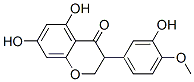 2,3-Dihydro-5,7-dihydroxy-3-(3-hydroxy-4-methoxyphenyl)-4H-1-benzopyran-4-one 结构式