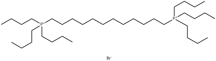 十二烷-1,12二基双(三丁基膦)溴化物 结构式