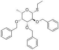 ETHYL 2,3,4-TRI-O-BENZYL-1-THIO-BETA-L-FUCOPYRANOSIDE, 99409-34-4, 结构式