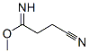 Butanenitrile, 4-imino-4-methoxy- 结构式